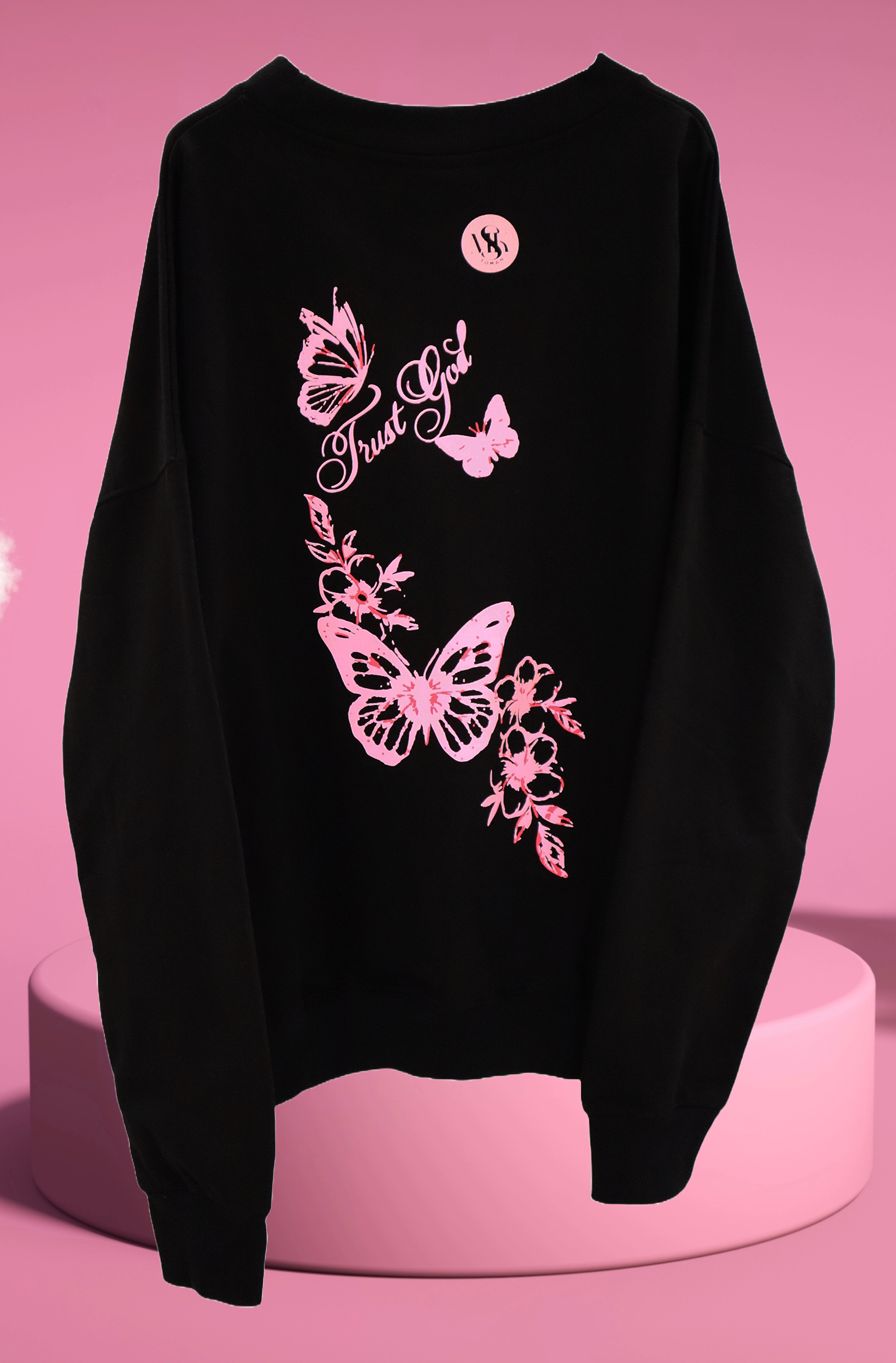 TRUST GOD BLACK SWEATSHIRT