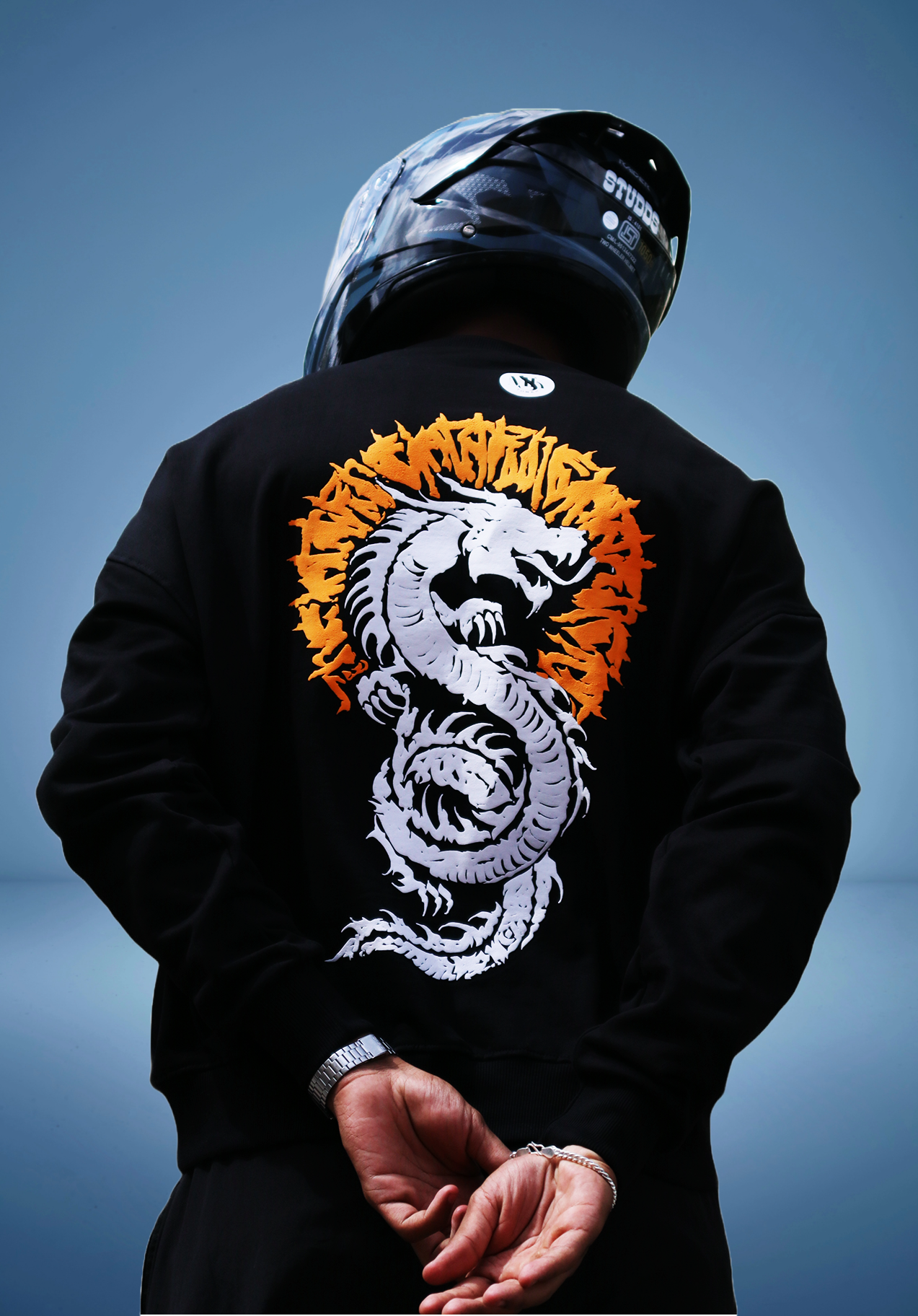 POWER OF MYTHICAL WISDOM DRAGON BLACK SWEATSHIRT