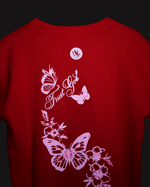 TRUST GOD BASIC RED T-SHIRT