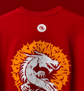 DRAGON ASCENSION OVERSIZED RED T-SHIRT | DRAGON GRAPHIC STREETWEAR