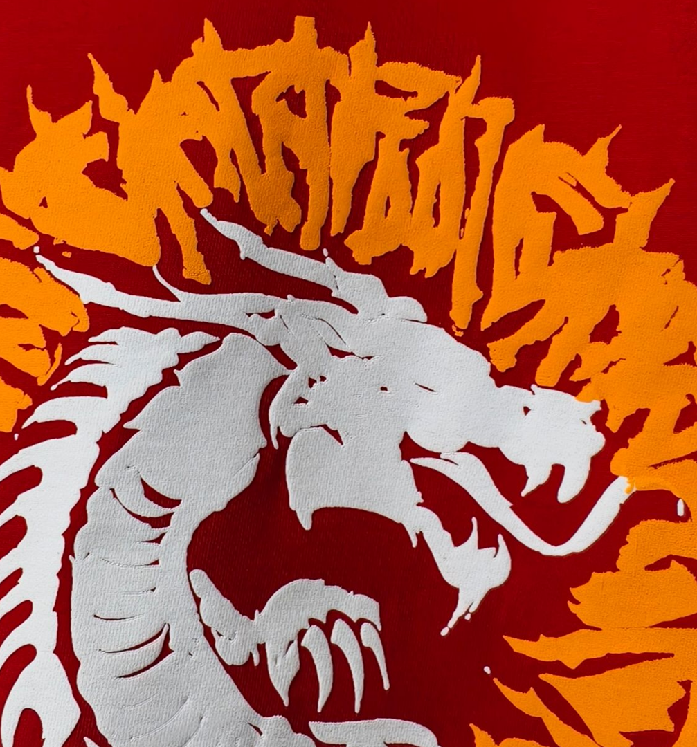DRAGON ASCENSION OVERSIZED RED T-SHIRT | DRAGON GRAPHIC STREETWEAR