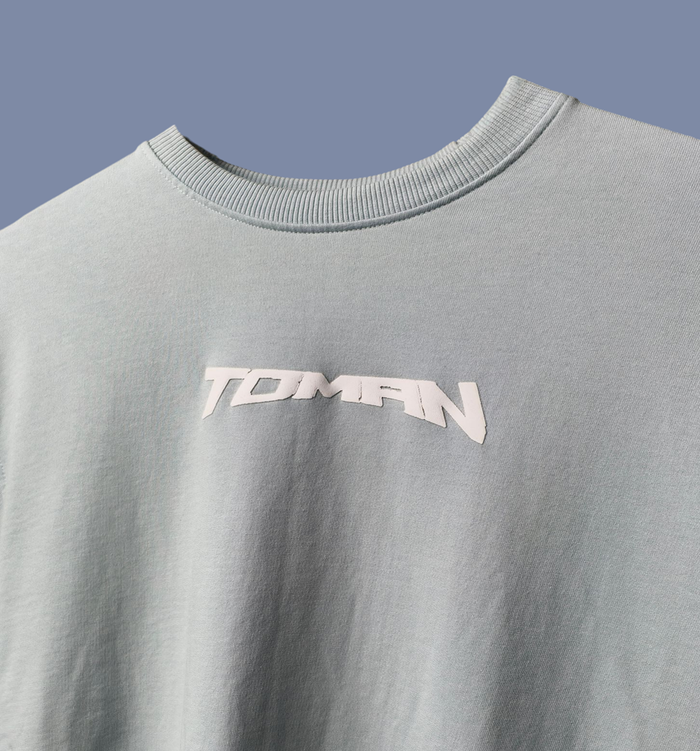 DRAGON ASCENSION OVERSIZED BLUE T-SHIRT | DRAGON GRAPHIC STREETWEAR