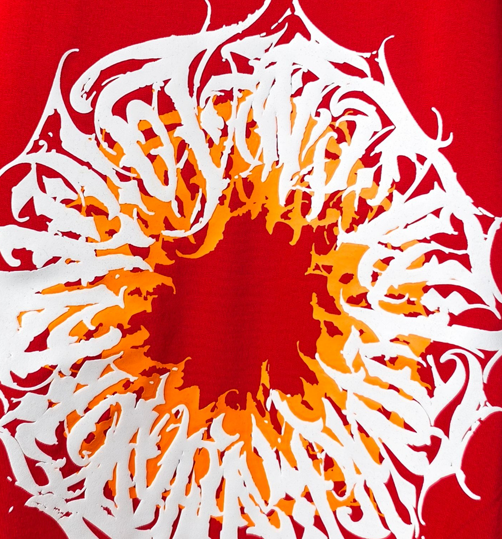 INFERNO EYE OVERSIZED RED T-SHIRT | GRAPHIC STREETWEAR TEE