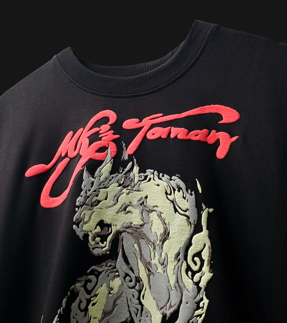 BLACK WILD RESIGN STREETWEAR T-SHIRT