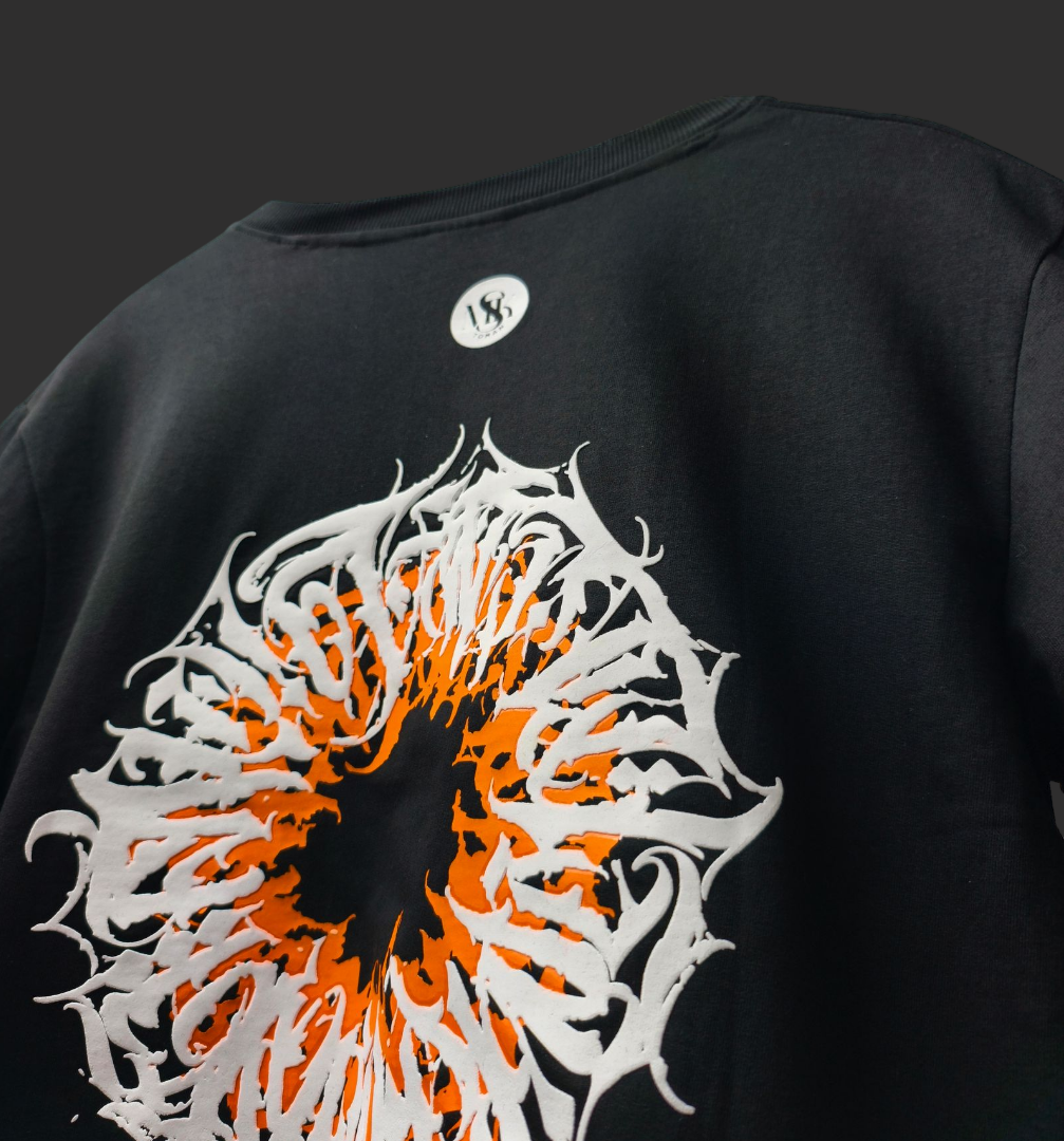 INFERNO EYE OVERSIZED BLACK T-SHIRT | GRAPHIC STREETWEAR TEE