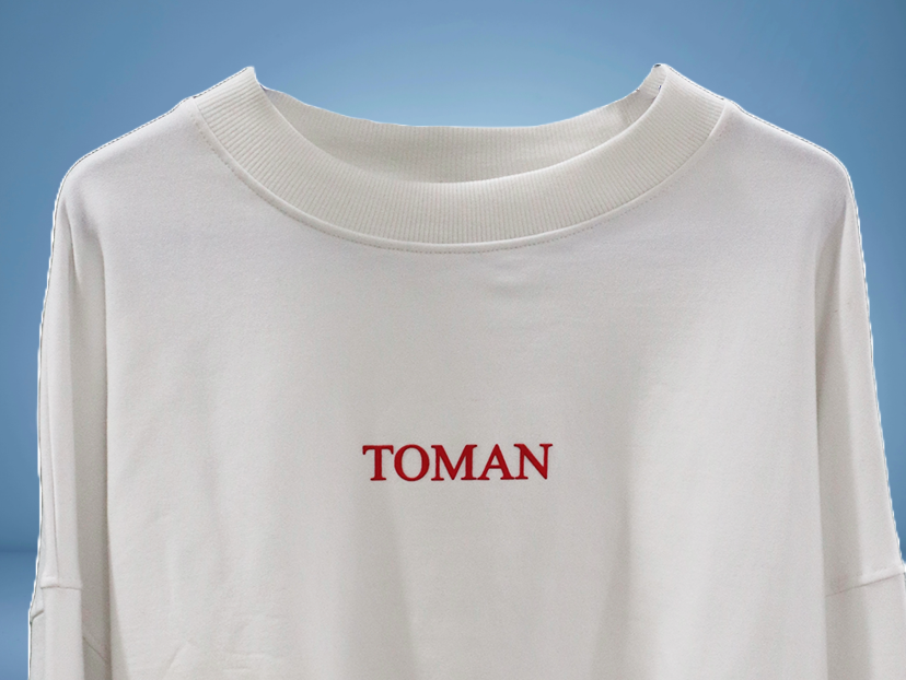 BLOODED SKULL BASIC WHITE SWEATSHIRT