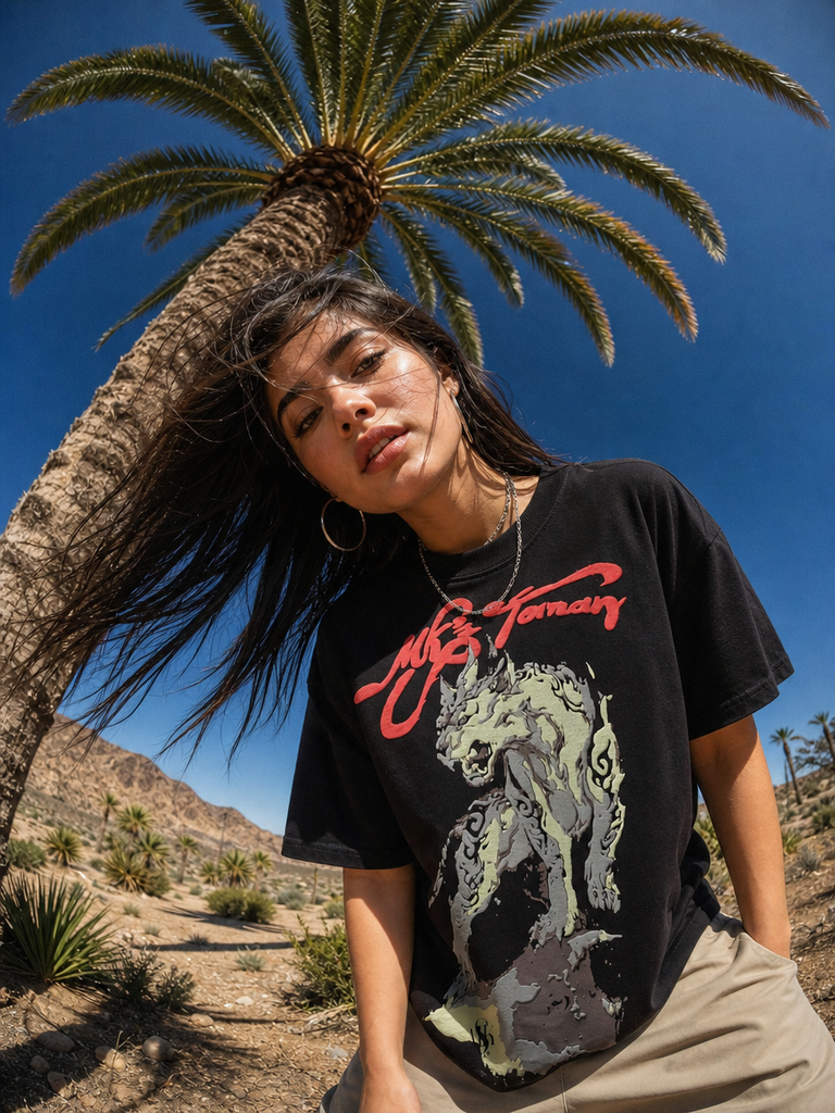 BLACK WILD RESIGN STREETWEAR T-SHIRT