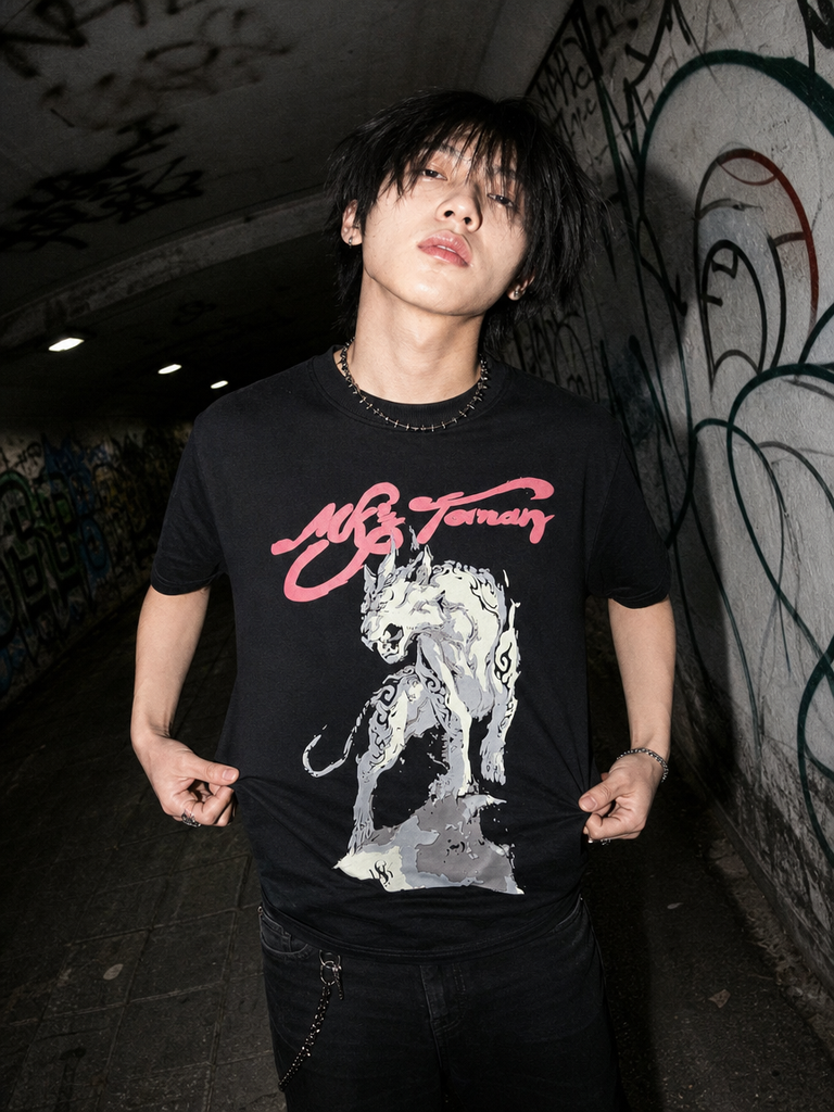 BLACK WILD RESIGN STREETWEAR T-SHIRT