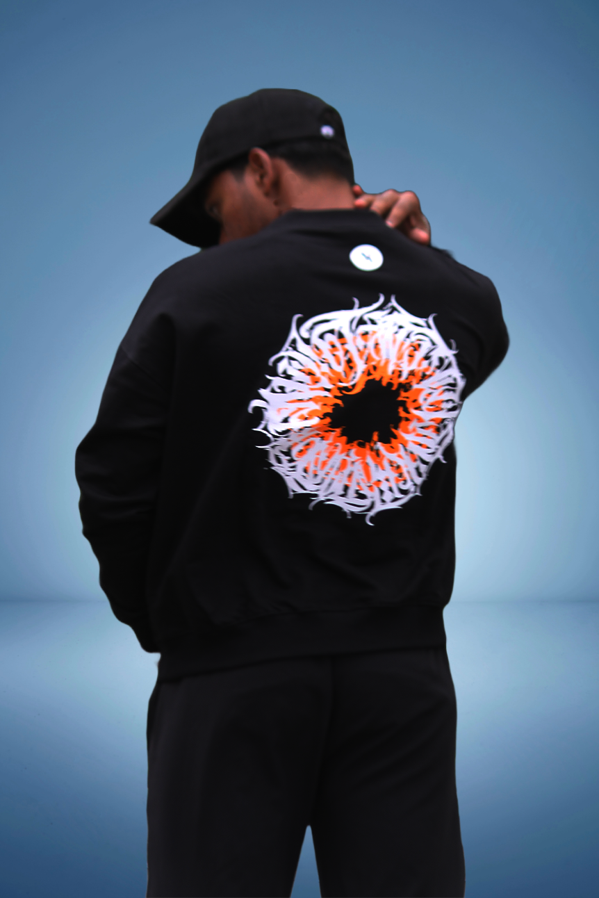 THE INNER SOUL BASIC BLACK SWEATSHIRT