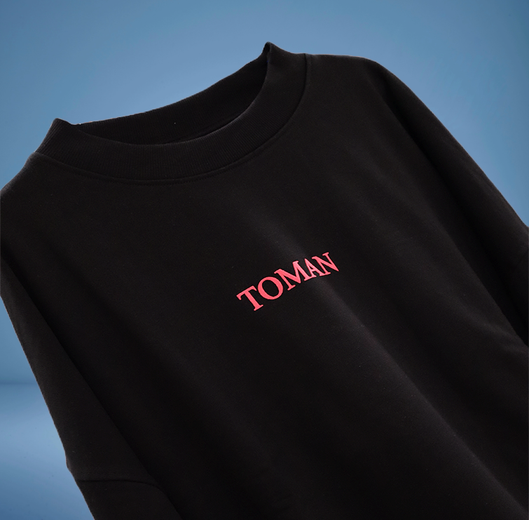 BLOODED SKULL BASIC BLACK SWEATSHIRT