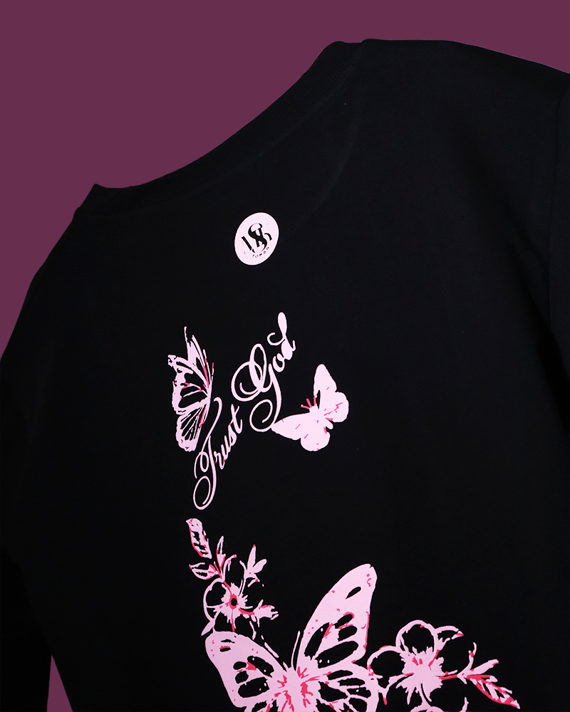 TRUST GOD BASIC BLACK T-SHIRT