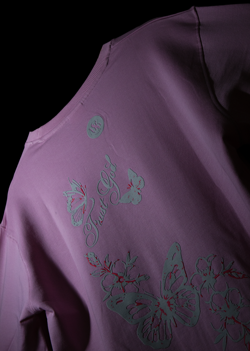 TRUST GOD BABY PINK T-SHIRT