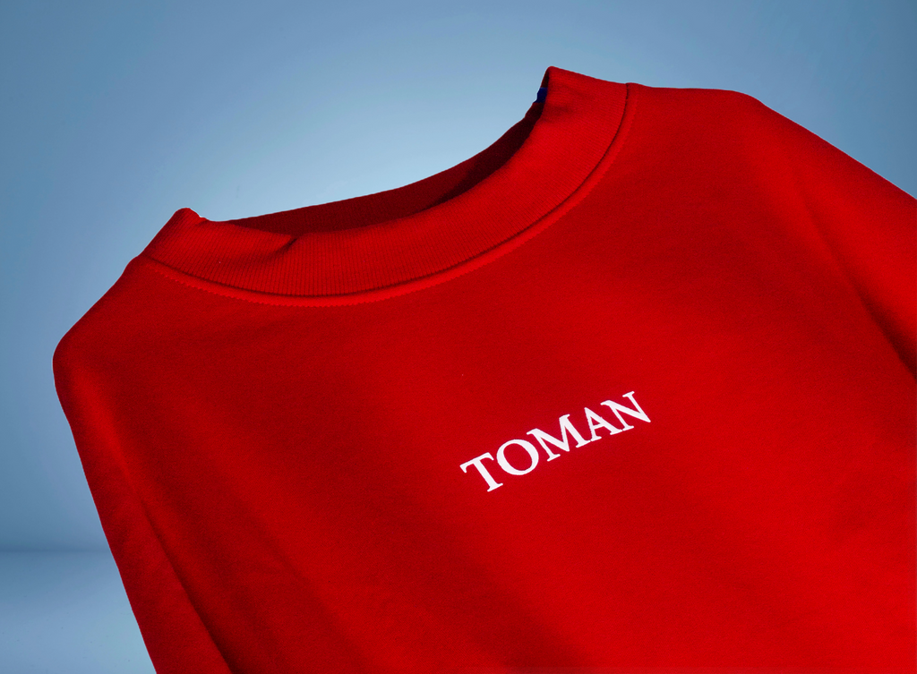 BLOODED SKULL BASIC RED SWEATSHIRT