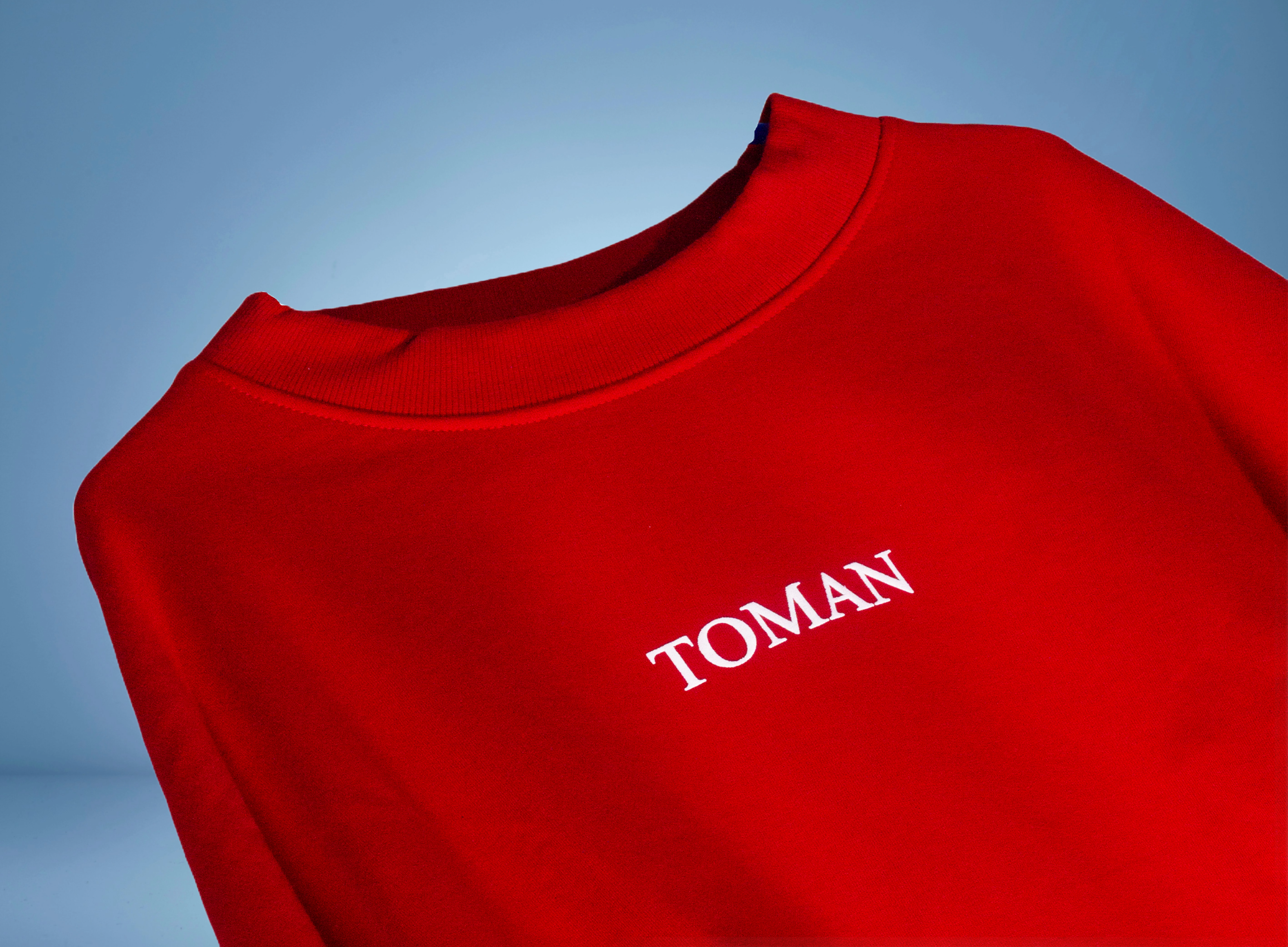 BLOODED SKULL BASIC RED SWEATSHIRT